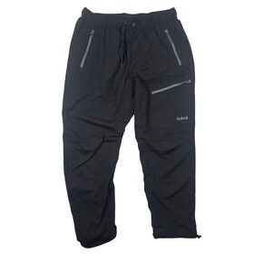 Baleaf Mens XL Black Hiking Cargo Pants Lightweight Athletic Zipper Pockets